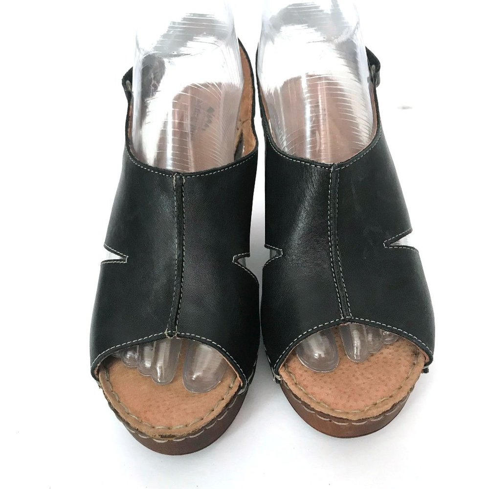 Spring Step Sling Back Open Toe Wedges - image 3